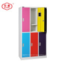 Metal 6 color puerta GYM armario de almacenamiento